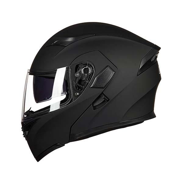 Photo 1 of (scratch damages) 
ILM 902 MODULAR MOTORCYCLE HELMET, size XXL, Matte Black
