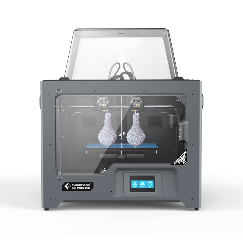 Photo 1 of FlashForge Creator Pro2 3D Printer, Independent Dual Extruder W/2 Spools, Metal Frame Structure, Acrylic Covers, Optimized Build Platform, Higher...
