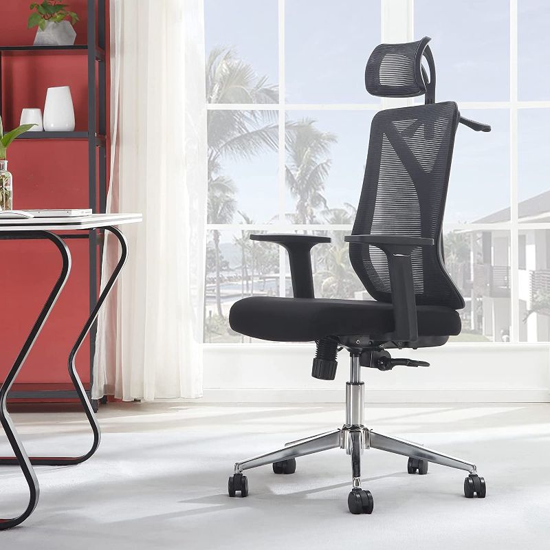 Photo 1 of Molblly Ergonomic Office Chair Mesh Home Office Computer Chair High-Back Swivel Executive Chair Height Adjustable & Soft Foam Seat Cushion with Thick...
SIMILAR TO PHOTO:  BLACK/WHITE BASE/GREY SEAT