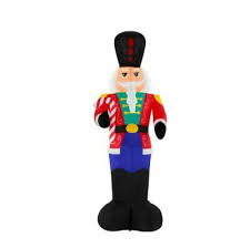 Photo 1 of 12Ft. Prelit LED Lightshow Airblown Nutcracker Inflatable Christmas Decor