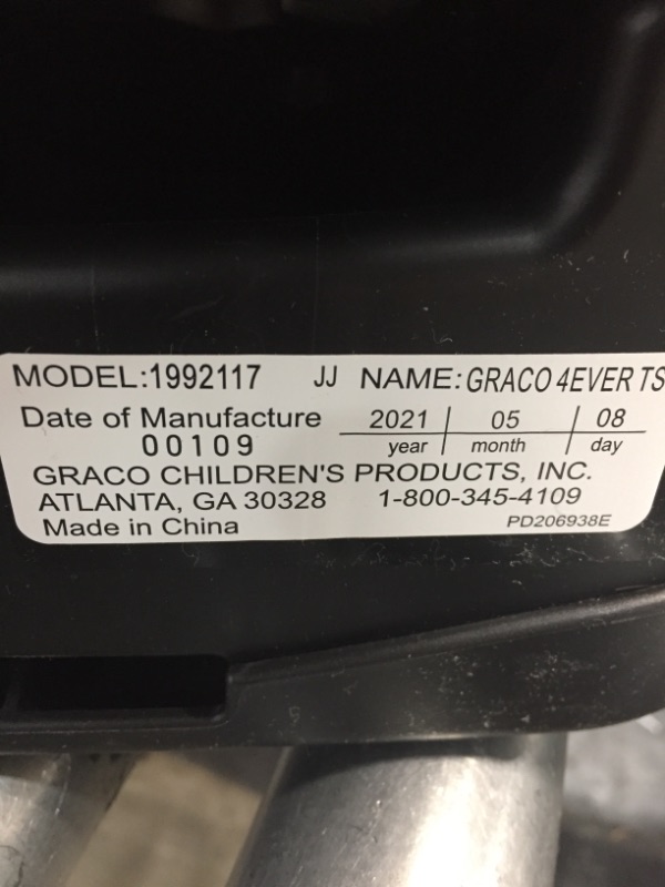 Photo 1 of Graco 4Ever 4 in 1 Car Seat featuring TrueShield Side Impact Technology
