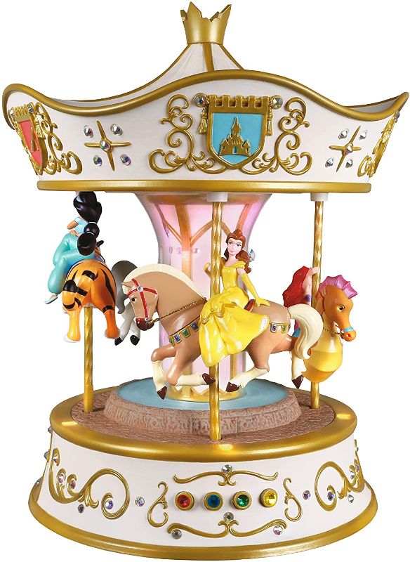 Photo 1 of Hallmark Keepsake 2021 Christmas Decoration, Disney Princess Dreams Go Round Carousel Musical With Light and Motion
