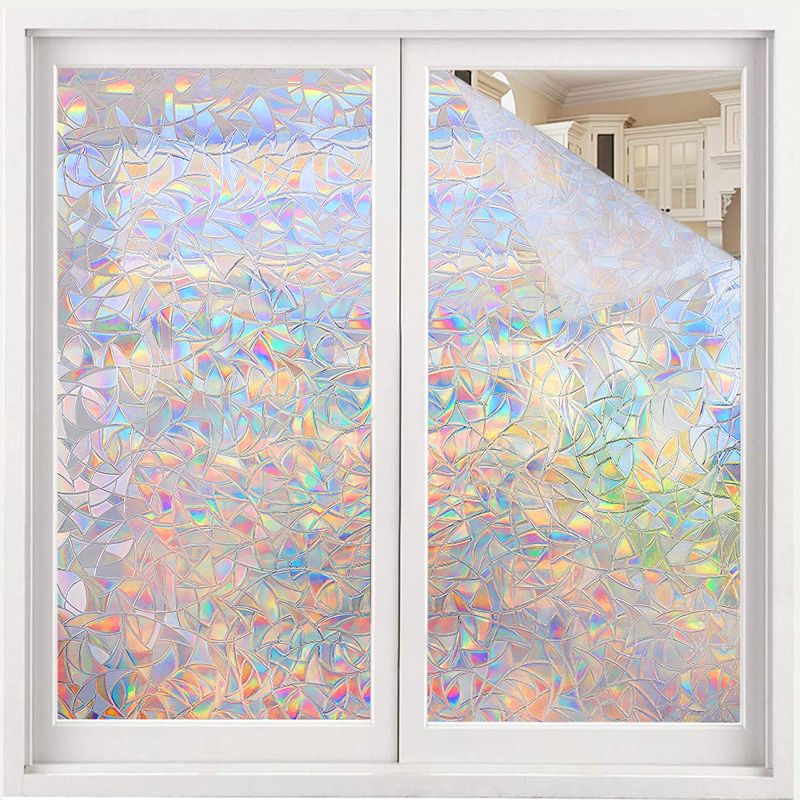 Photo 1 of (STOCK IMAGE FOR REFERENCE ONLY NOT EXACT ITEM)
Volcanics Window Privacy Film Static Window Clings Vinyl 3D Window Decals Window Stickers Rainbow Window Film for Glass Door Heat Control Anti UV 35.4 x 78.7 Inches