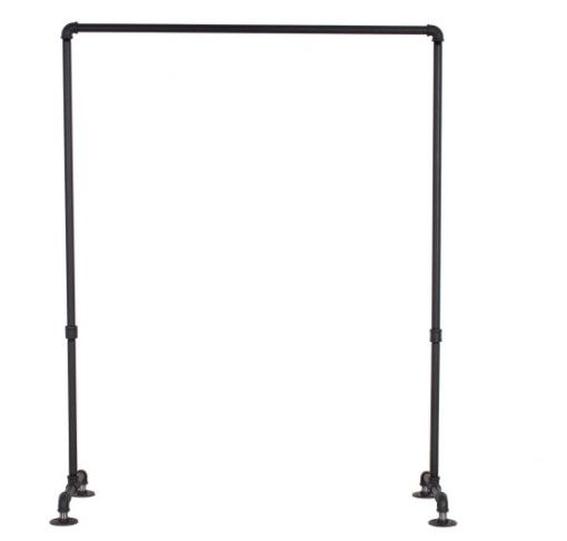 Photo 1 of **INCOMPLETE**
Industrial Pipe Clothing Rack, Black
