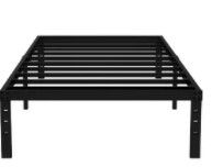 Photo 1 of **SIZE IS UNKNOWN**
NOAHMEGATRON Platform Bed (TITXL), Heavy Duty sets bed frame, black