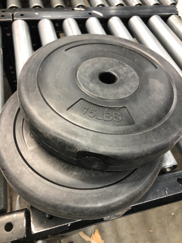 Photo 1 of **GENERAL POST**
Exercise weight, 1-25ib, 2-15ibs and 2-10ibs, Black. 