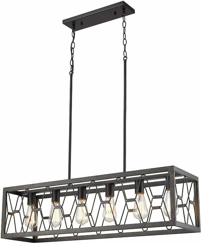 Photo 1 of **INCOMPLETE**
Beionxii Linear Farmhouse Chandelier, 35.5-Inch, Not included bulbs 
