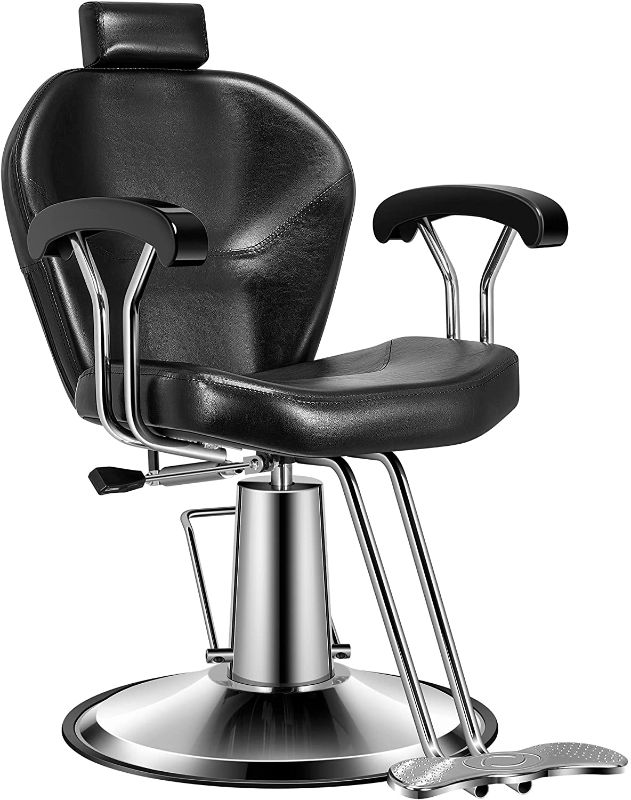 Photo 1 of **INCOMPLETE**
VIVOHOME Reclining Swivel Barber Chair with Hydraulic Pump and Adjustable Headrest for Beauty Hair Salon Spa
