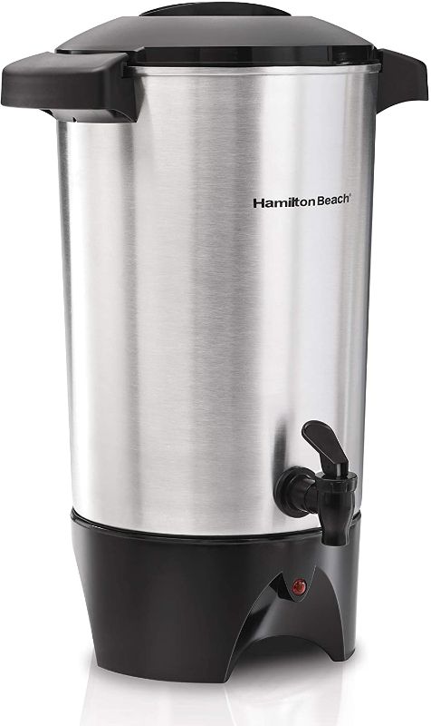 Photo 1 of **DAMAGED**
Hamilton Beach 45 Cup Coffee Urn and Hot Beverage Dispenser, Silver
