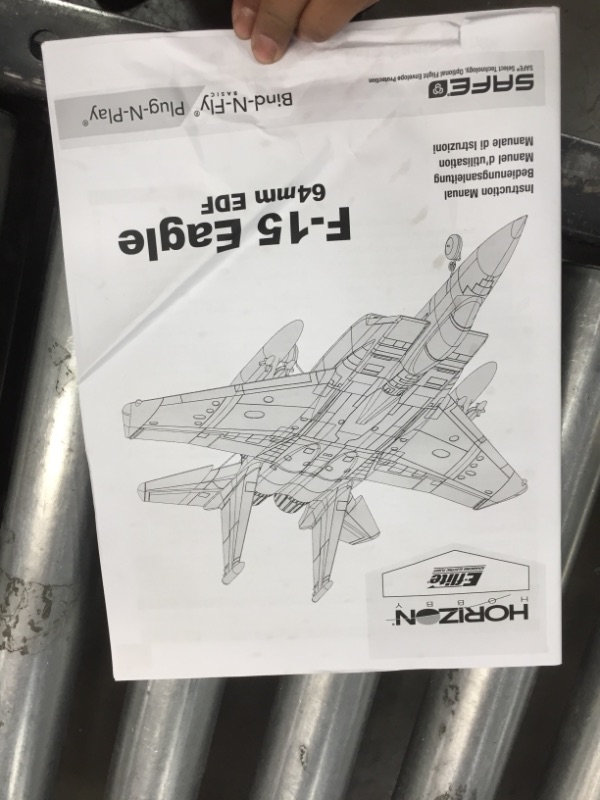 Photo 6 of **DAMAGED**
E-flite RC Airplane F-15 64mm BNF Basic (Transmitter, Battery and Charger not Included) with AS3X and Safe Select, EFL97500
