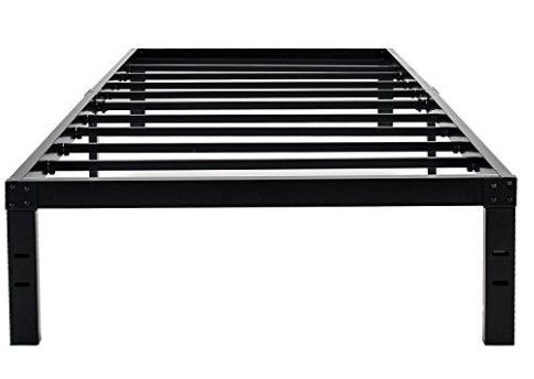 Photo 1 of 45MinST Reinforced Platform Bed Frame, Heavy Duty/Steel Slat, King