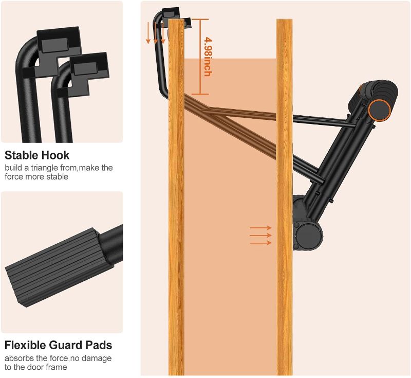 Photo 1 of **SLIGHTLY DIFFERENT FROM STOCK PHOTO**
MUSCOACH Pull up Bar for Doorway, Portable Pullup Chin up Bar Home, No Screws Multifunctional Dip bar Fitness, Door Exercise Equipment Body Gym System Trainer