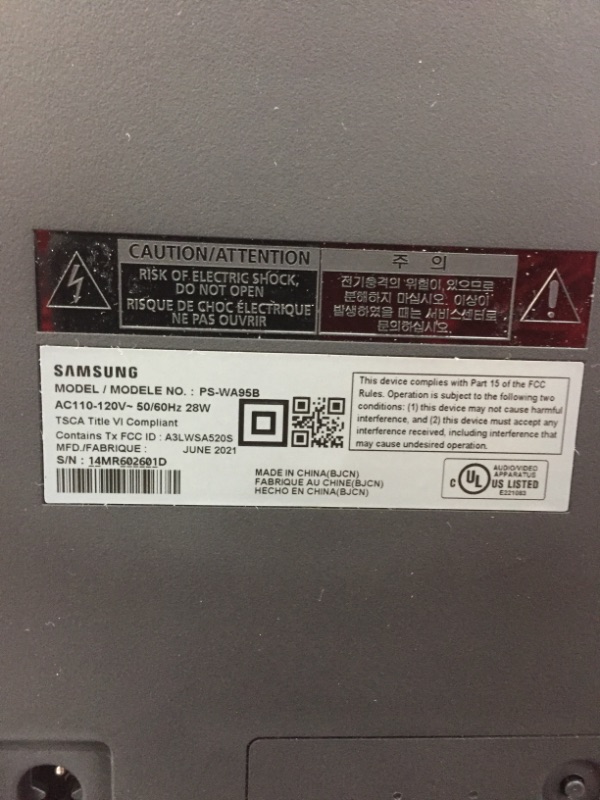 Photo 7 of **BLUETOOTH DOES NOT FUNCTION**
SAMSUNG HW-Q950A 11.1.4ch Soundbar with Dolby Atmos/DTS:X Alexa Built in(2021), Black
