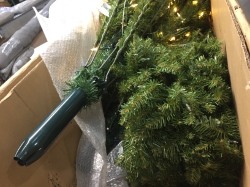 Photo 4 of **INCOMPLETE**
National Tree Company Pre-Lit Artificial Full Christmas Tree, Green, Dunhill Fir, Dual Color LED Lights, Includes Stand, 9 Feet
