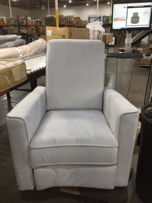 Photo 2 of **COLOR DIFFERENT FROM STOCK PHOTO**
Evolur Harlow Deluxe Glider | Recliner | Rocker | Gray
