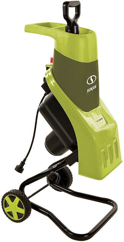 Photo 1 of **DAMAGED**
Sun Joe CJ602E 15-Amp Electric Wood Chipper/Shredder, Green
