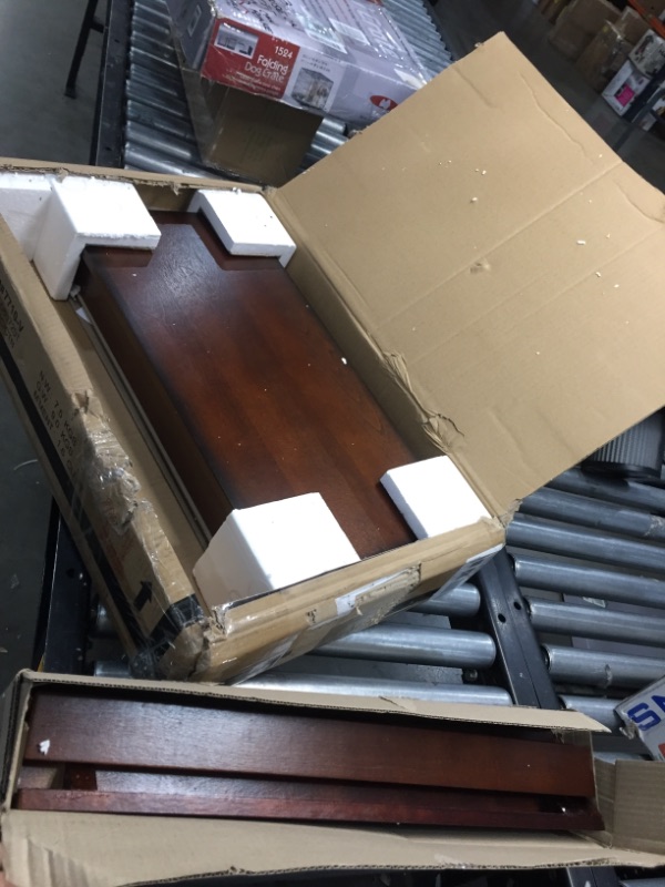 Photo 1 of Crown Mark Pierce Chairside Table, Espresso
