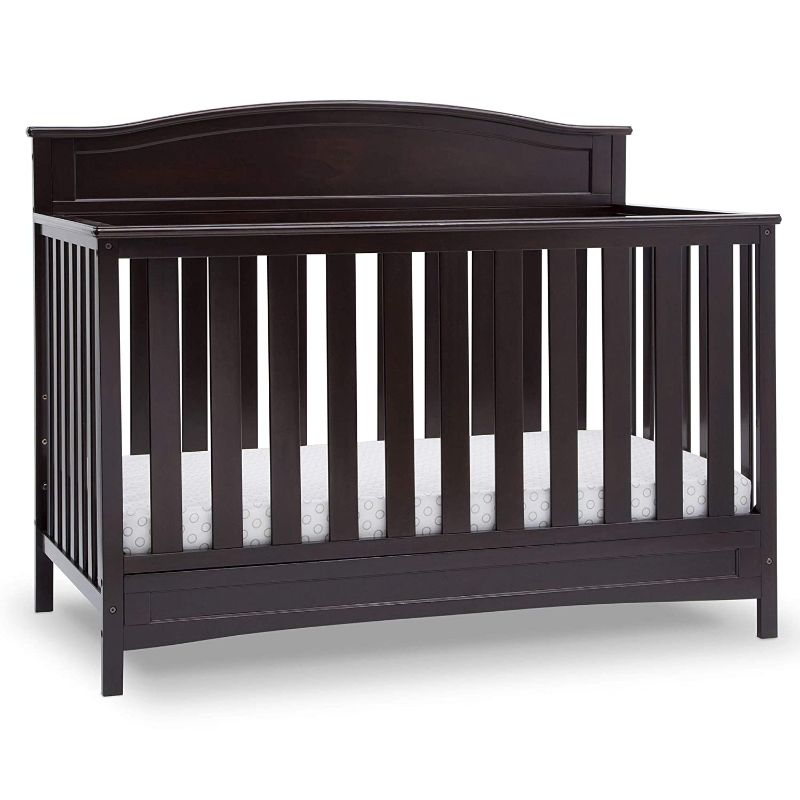 Photo 1 of Delta Children Emery Deluxe 6-in-1 Convertible Crib, Dark Chocolate
