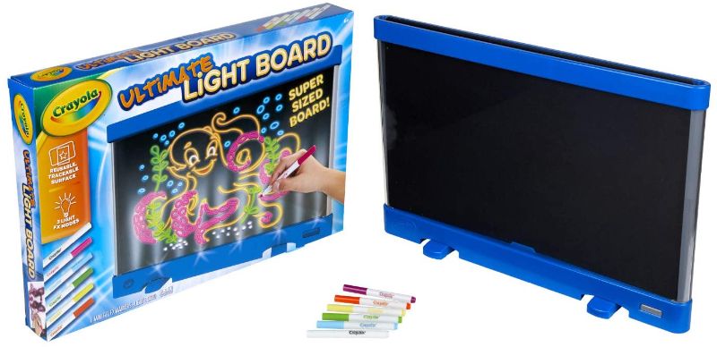 Photo 1 of Crayola Ultimate Light Board Blue, Drawing Tablet, Amazon for Kids, Age 6, 7, 8, 9

