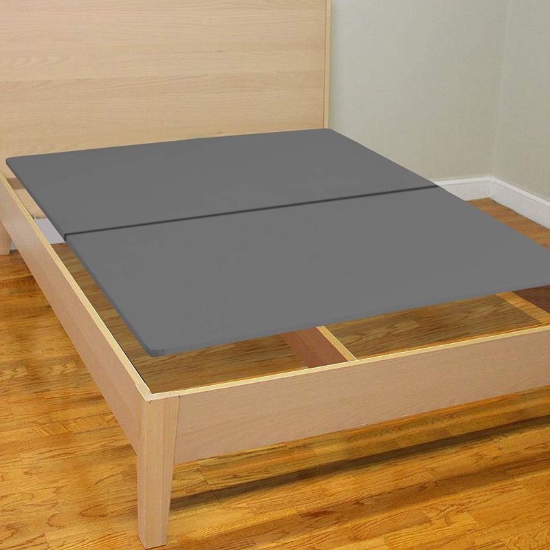 Photo 1 of  Wood Split Fully Assembled Bunkie Board for Mattress/Bed Support, Twin, Grey