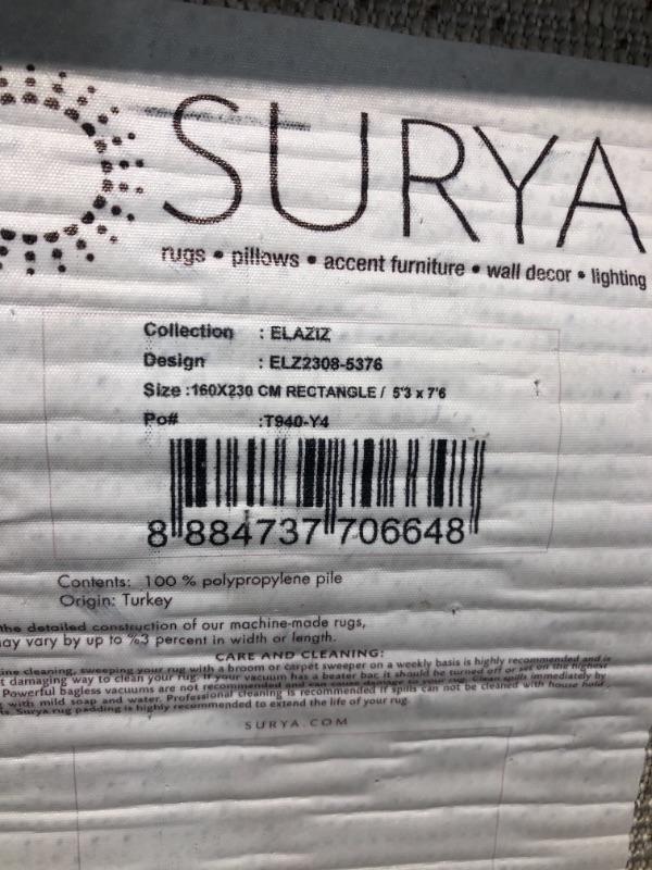 Photo 3 of 5'3'' x 7'6'' Surya Elaziz ELZ-2308 Area Rug
