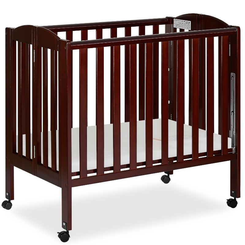 Photo 1 of Dream on Me 3-in-1 Folding Portable Crib in Espresso
