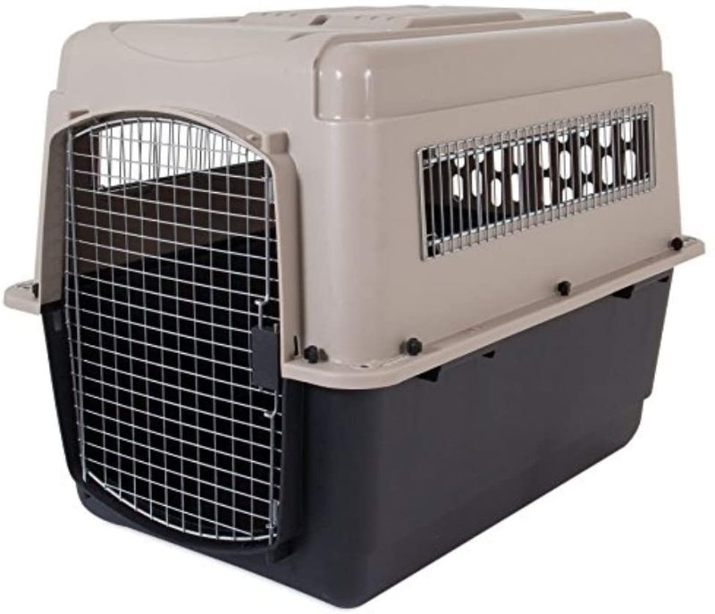 Photo 1 of **MISSING SCREWS*** AND DOOR**
Petmate Ultra Vari Kennel, Heavy-Duty Dog Travel Crate, No-Tool Assembly, 36" Long , 50-70 lb, Taupe/Black
