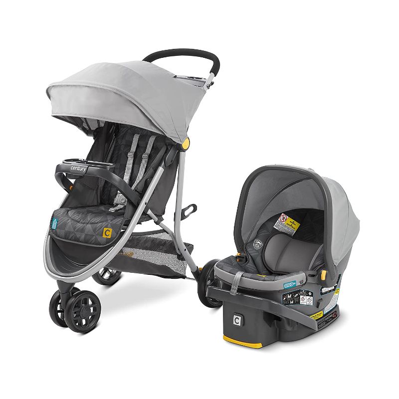 Photo 1 of ***CART SEAT NOT INCLUDED***
Century Stroll On 3-Wheel 2-in-1 Lightweight Travel System – Infant Car Seat and Stroller Combo, Metro
