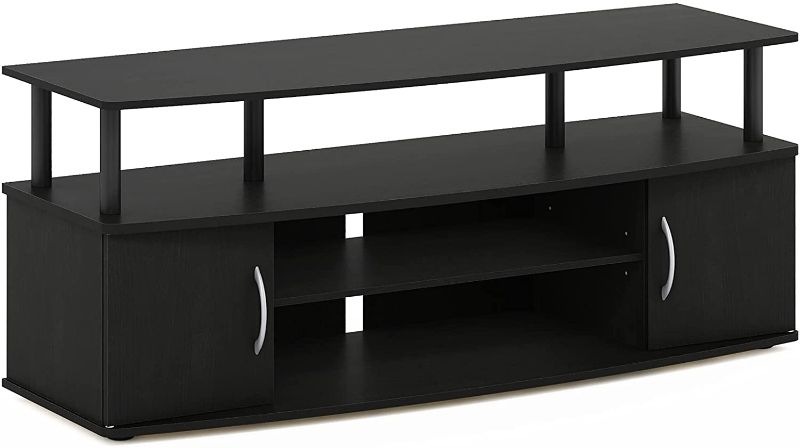Photo 1 of **USED, MISSING PARTS**
FURINNO JAYA Large Entertainment Stand for TV Up to 50 Inch, Blackwood

