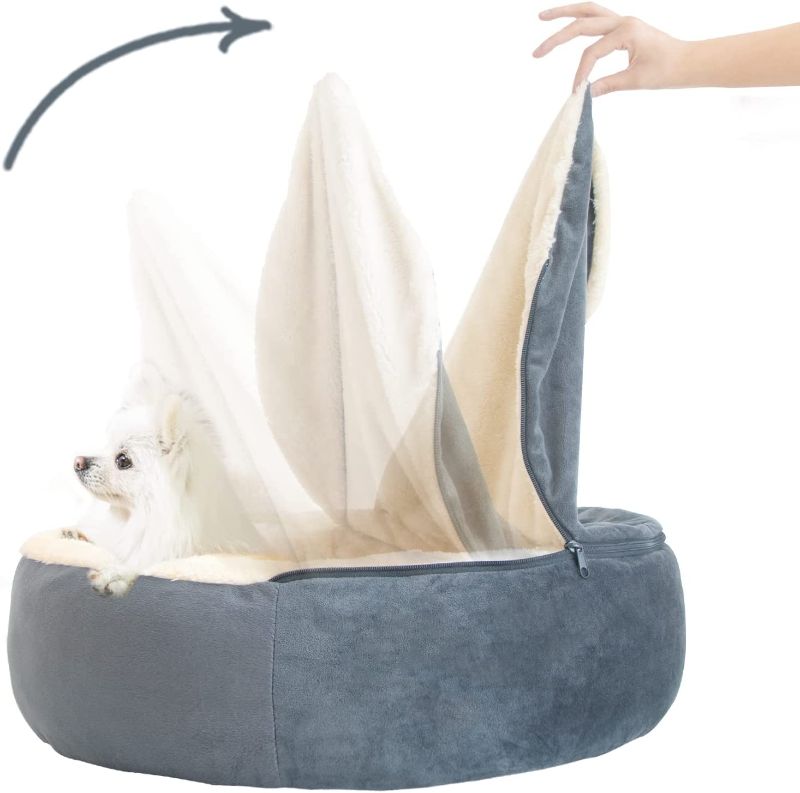 Photo 1 of **used*, similar to stock photo**
Dog Bed - Cozy Donut Cuddler Pet Beds for Cat,Calming Premium Plush Nest Snuggler Improved Sleep,Washable,Non-Slip Bottom with Flannel Blanket
