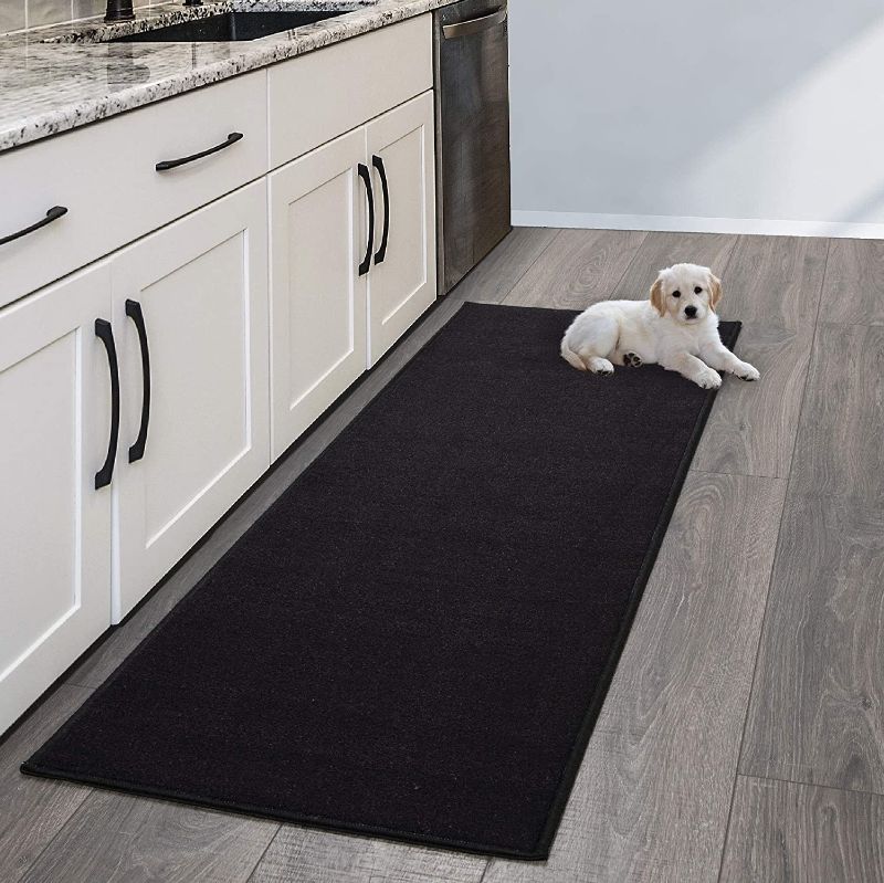 Photo 1 of **rubber grip has visible signs of wear and tear**puppy not included:(**
Ottomanson Oscar Collection Rubber Back Runner Rug, 20" x 59", Charcoal
