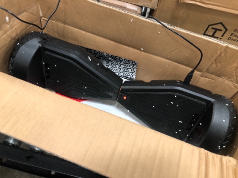 Photo 2 of  USED**Jetson Aero All Terrain Hoverboard with LED Lights Anti Slip Grip Pads Self Balancing Scooter with Active Balance Technology,BLK, Black
