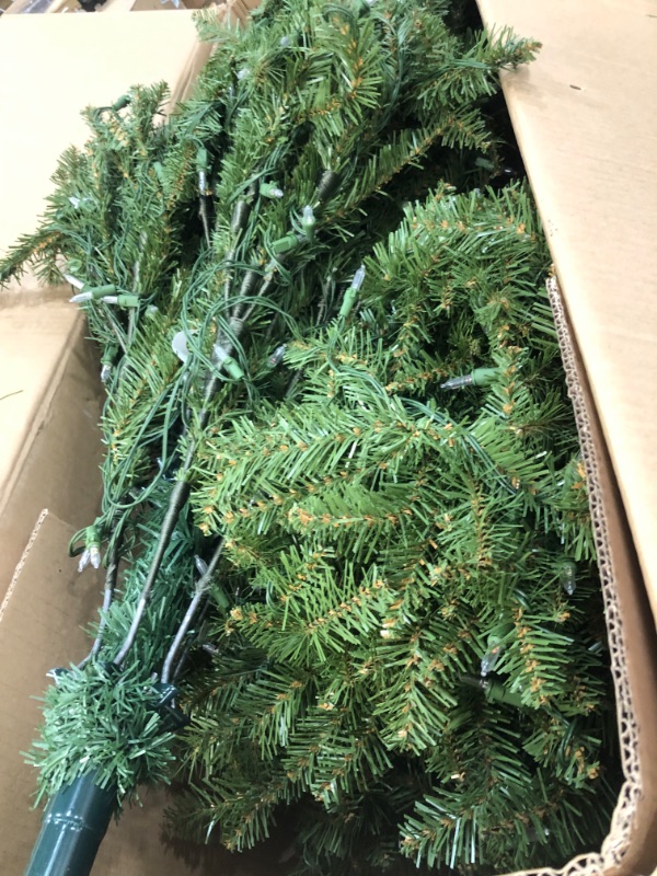 Photo 3 of **DOES NOT LIGHT UP WHEN PLUGGED INTO POWER OUTLET**
National Tree Company Artificial Full Christmas Tree, Green, Dunhill Fir, Includes Stand, 7.5 Feet
