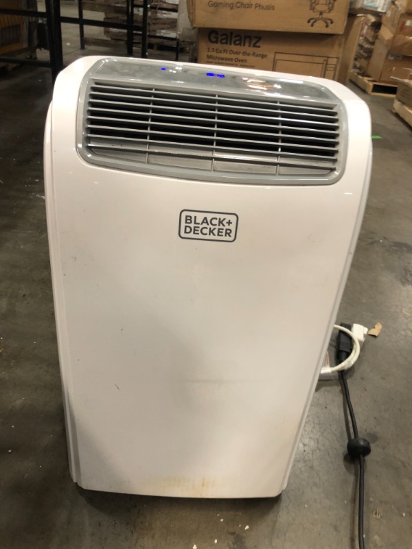 Photo 3 of **DAMAGE TO AC UNIT FRAME **
BLACK+DECKER BPACT10WT Portable Air Conditioner with Remote Control, 10,000 BTU, Cools Up to 250 Square Feet, White
