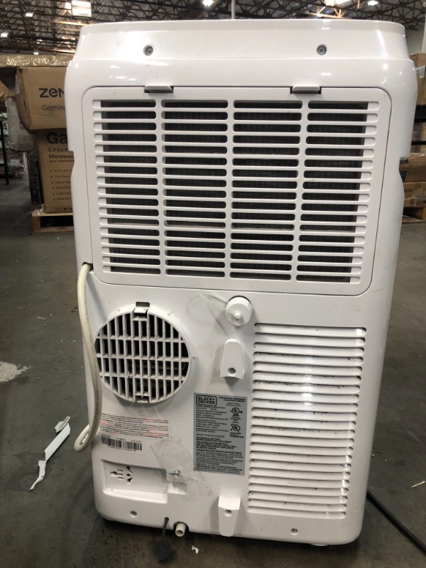 Photo 6 of **DAMAGE TO AC UNIT FRAME **
BLACK+DECKER BPACT10WT Portable Air Conditioner with Remote Control, 10,000 BTU, Cools Up to 250 Square Feet, White
