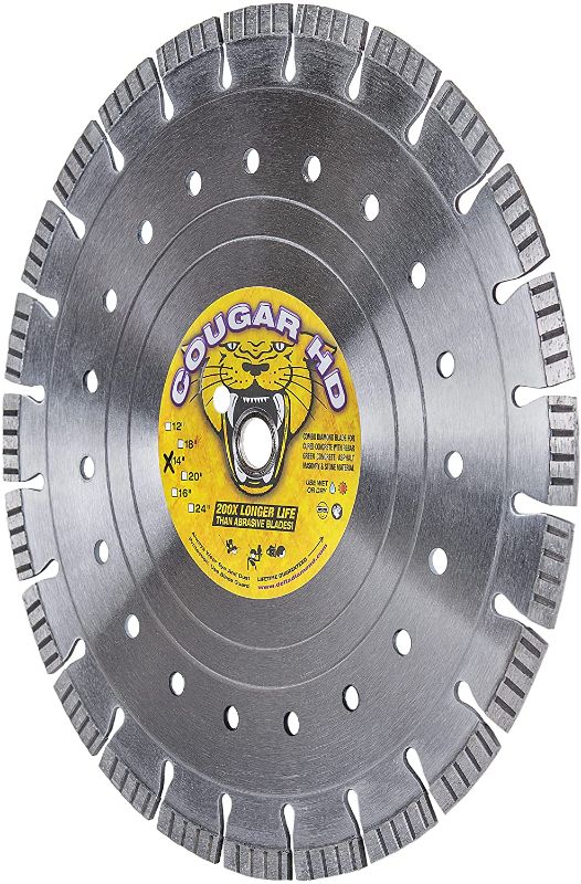 Photo 1 of 14" Delta Diamond Cougar HD Supreme Reinforced Concrete Saw Blade