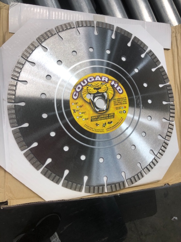 Photo 2 of 14" Delta Diamond Cougar HD Supreme Reinforced Concrete Saw Blade