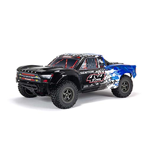 Photo 1 of ARRMA 1/10 SENTON 4X4 V3 3S BLX Brushless Short Course Truck RTR (Transmitter and Receiver Included, Batteries and Charger Required), Blue, ARA4303V3T
