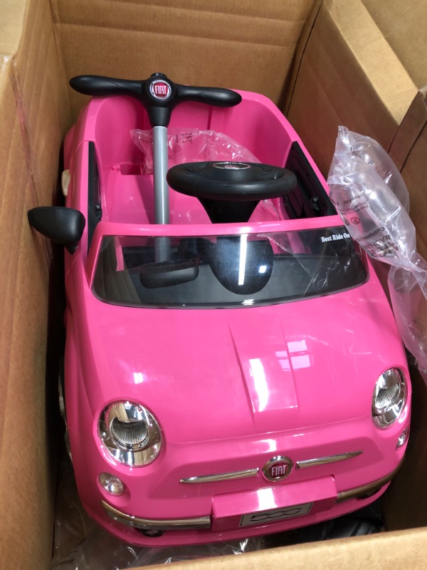 Photo 1 of Best Ride On Cars Fiat 500 Push Car, Pink
