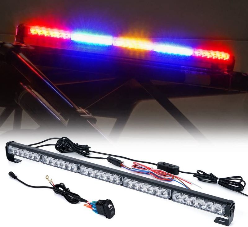 Photo 1 of Xprite 30" LED Chase Strobe Light Bar, Offroad Safety Flashing Lightbar w/ Running, Brake, Reverse and Turn Signal Lights for UTV, ATV, RZR, Polaris, Can-am, Yamaha, Side by Sides, 4x4, Trucks - RBYBR
