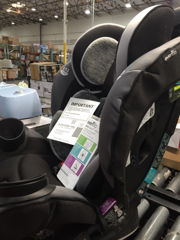 Photo 2 of Evenflo EveryStage DLX All-In-One Convertible Car Seat for Infants & Toddlers, Rear Facing, Forward Facing, Canyons Gray
