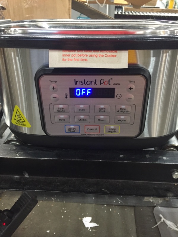 Photo 1 of Instant Pot Aura Multi-Use Programmable Slow Cooker, 6 Quart, No Pressure Cooking Functionality