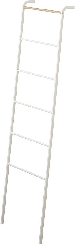 Photo 1 of **USED, MISSING HARDWARE**
YAMAZAKI home Leaning Ladder Rack, White - 2812
