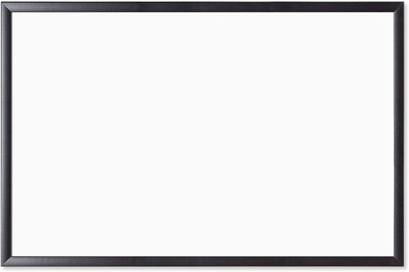 Photo 1 of **DAMAGE TO BOARD** 
U Brands Magnetic Dry Erase Board, 23 x 35 Inches, Black Wood Frame (311U00-01)
