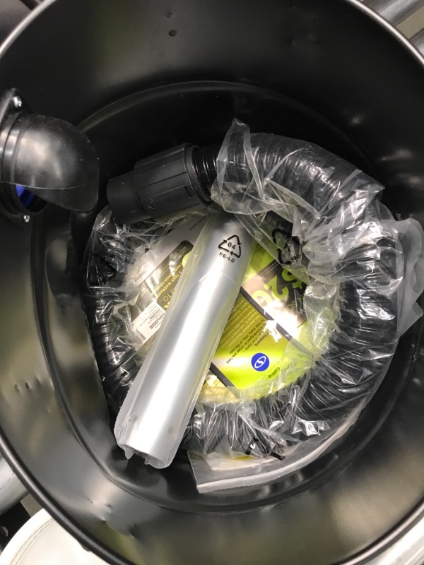 Photo 1 of TRASH CAN HAS DENT**Snow Joe ASHJ202E 5 Amp 4.8 Gallon Ash Vacuum, Black

