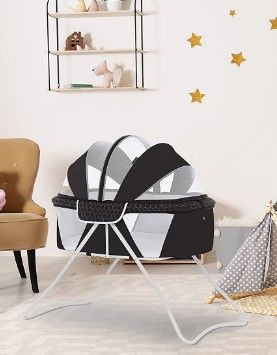 Photo 1 of Dream On Me Day Dreamer 2-in-1 Portable Bassinet, Black
