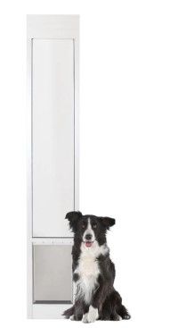 Photo 1 of **SIZE AND MODEL ARE UNKNOWN** (SLIGHTLY DIFFERENT FROM STOCK PHOTO)
Large White Freedom Patio Panel, Pet Door
