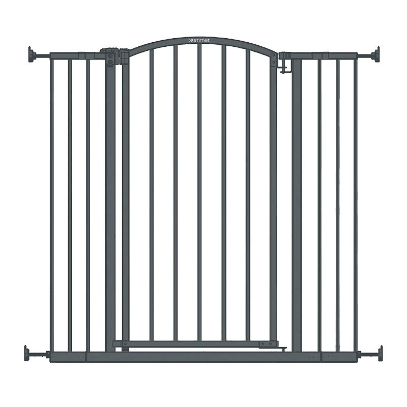 Photo 1 of **INCOMPLETE**
Summer Extra Tall Decor Safety Baby Gate, Gray – 36” Tall, Fits Openings of 28” to 38.25” Wide, 20” Wide Door Opening, Baby and Pet Gate
