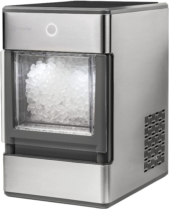 Photo 1 of **DAMAGED**
GE Profile Opal | Countertop Nugget Ice Maker | Portable Ice Machine Complete with Bluetooth Connectivity | Smart Home Kitchen Essentials | Stainless Steel Finish | Up to 24 lbs. of Ice Per Day
