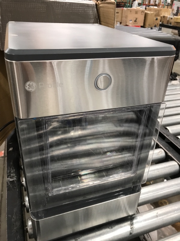 Photo 5 of **DAMAGED**
GE Profile Opal | Countertop Nugget Ice Maker | Portable Ice Machine Complete with Bluetooth Connectivity | Smart Home Kitchen Essentials | Stainless Steel Finish | Up to 24 lbs. of Ice Per Day
